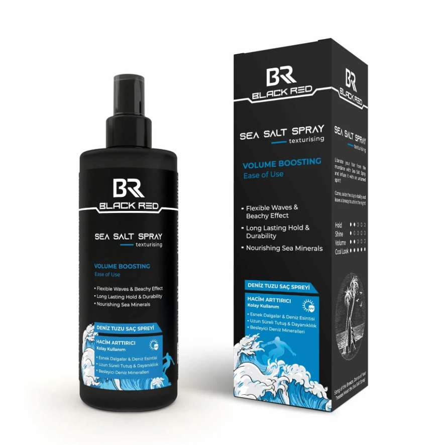 Black Red Sea Salt Texturizing Spray